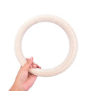 2x Wooden ring crossfit gymnastics rings shoulder strength training equipment OZ