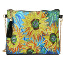DIY Sunflower Special Shaped Diamond Painting Leather Chain Shoulder Bags