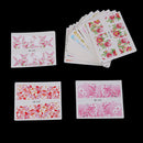 48 Patter Flower Water Decals Nail Art Transfer Stickers Rose Sakura ButterflyME