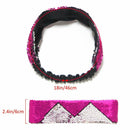 Sequin Headbands Mermaid Reversible Sequins Headband Elastic Stretch Sparkl R1F5