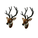 2ps cAnimal Wall Decor Creative Home Accessories Deer Head Statues Sculpture