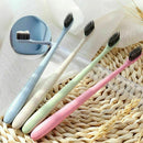 1x Soft Bamboo Charcoal Toothbrush Nano Brush Oral Dental Clean Wheat straw