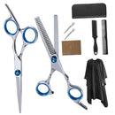 Pro 6" Thinning Shears Scissors Combs Hair Clips Hair Cutting Capes Set