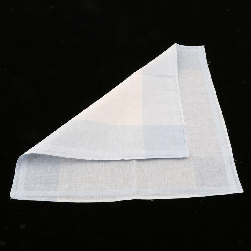 Set of 12 Plaid Pattern Handkerchief Pocket Square Hanky Party Suits Hankies