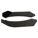 Universal Car Front Bumper Lip Splitter Spoiler Glossy Black Left+Right A