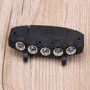 5 LED Battery Power Head Cap Hat Clip Light Lamp for Hunting Fishing