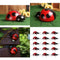 15Pcs/Set Ladybug Insect Ornament Home Garden Decor Wall Hanging Art Crafts 10cm