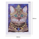 5D DIY Special Shaped Diamond Painting Noble Cat Cross Stitch Embroidery