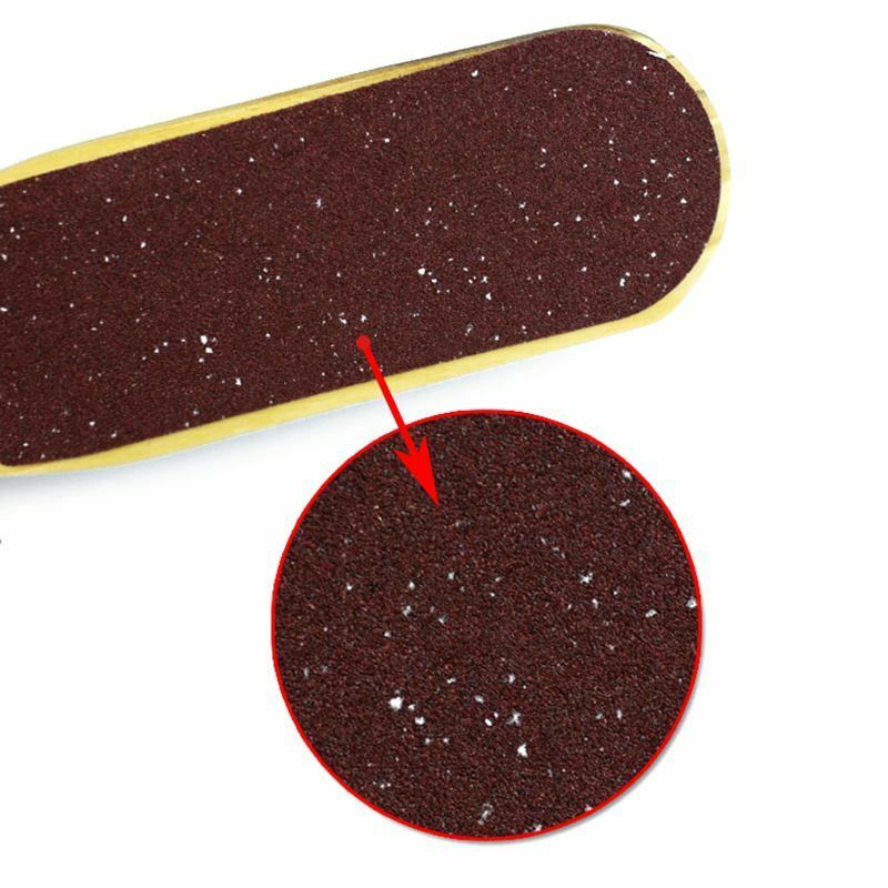 2-way Cuticle Polisher Brush Foot Rasp File Callus Remover Wood Pedicure To Q7J2