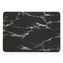 Black Marble Rubberised Hard Case Shell Cover for Macbook Retina Pro 13"