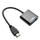 HDMI to VGA Port Male to Famale 1080P Converter Adapter w/3.5mm Audio Cable