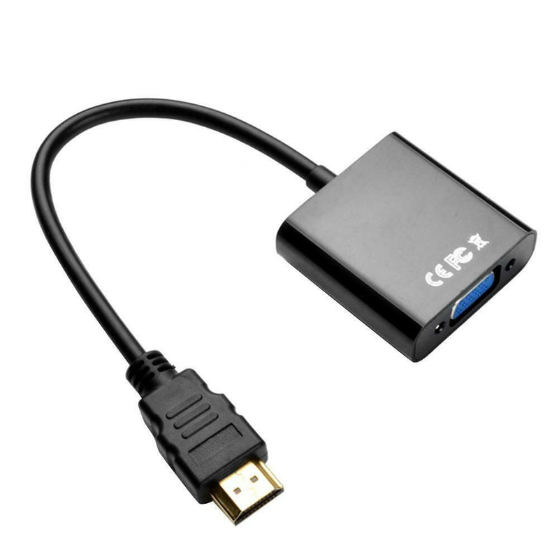 HDMI to VGA Port Male to Famale 1080P Converter Adapter w/3.5mm Audio Cable