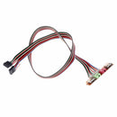 2 USB PC Computer Case Front Panel USB Audio Port Mic Earphone Cable 6.8cm SEAU