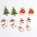 Christmas Wholesale 20Pcs Mix Unique Enamel Christmas Charms Pendants Crafts