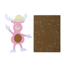 Christmas Calf Metal Stencil Scrapbook Craft DIY Die Cuts Template Folder
