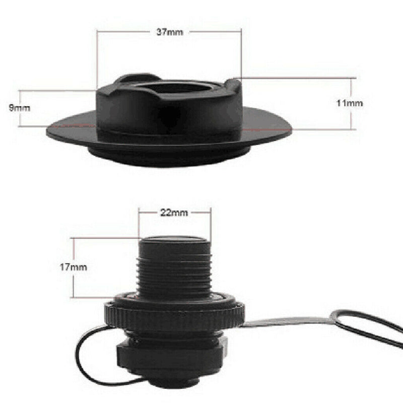 12 Pieces Air Valve Caps Inflatable Kayak Boats Boston Valve Raft Universal