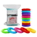 12pcs Insect Killer Spiral Wristband Natural Safe Mosquito Repellent Bracelet