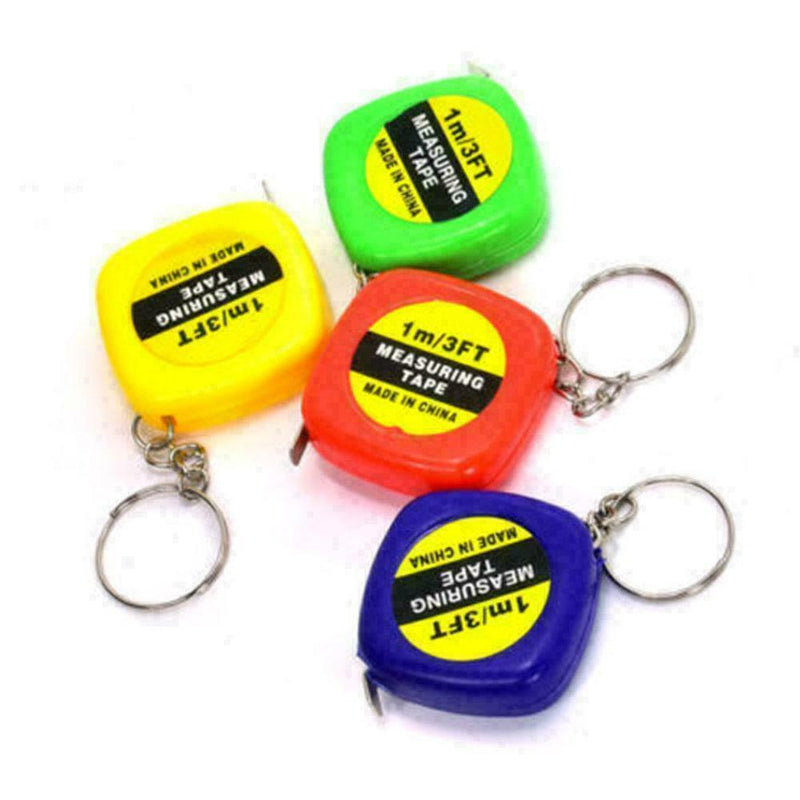 Mini-Retractable Ruler Key Chain Pocket Size Metric 1m/328F Sa S9L5