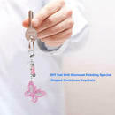 Full Drill Special Shaped Diamond Painting Butterfly Bag Keychain Pendant