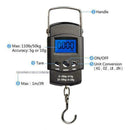 50kg Digital Travel Fish Luggage Postal Hanging Hook Electronic Weighing Sc Y2U4