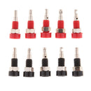 10 Pcs Black & Red Premium Copper PA Banana Plug Connectors Banana Jack Socket