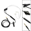3.5mm Stereo Air Tube Wired Earphone Anti-radiation Binaural Headsets Noise