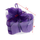 3XScented rose flower petal bath body soap wedding party gift heart bottle Hn