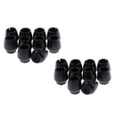 20pcs Black Silicone Chair Feet Cover Floor Protector Table Feet Leg Cap End _F