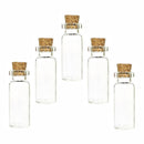 4pcs 10ML Mini Small Tiny Clear Cork Stopper Glass Bottles Vials Jars Kit