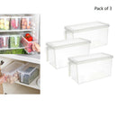3pcs Refrigerator Food Egg Storage Box Fridge Kitchen Organizer Space Saving