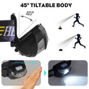 Mini Rechargeable LED Headlamp Body Motion Sensor Headlight Camping Flashli