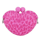 Sweet Women Girls Silicone Mini Heart Clip Key Coin Holder Purse Kids Gifts
