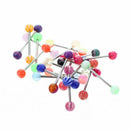 20 x Colorful Women Tongue Ring Bar Stud (Random Color)