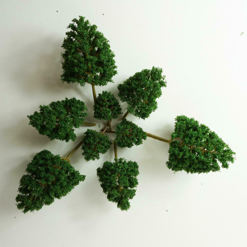 18pcs HO OO Scale Train Railroad Diorama Scenery Scene