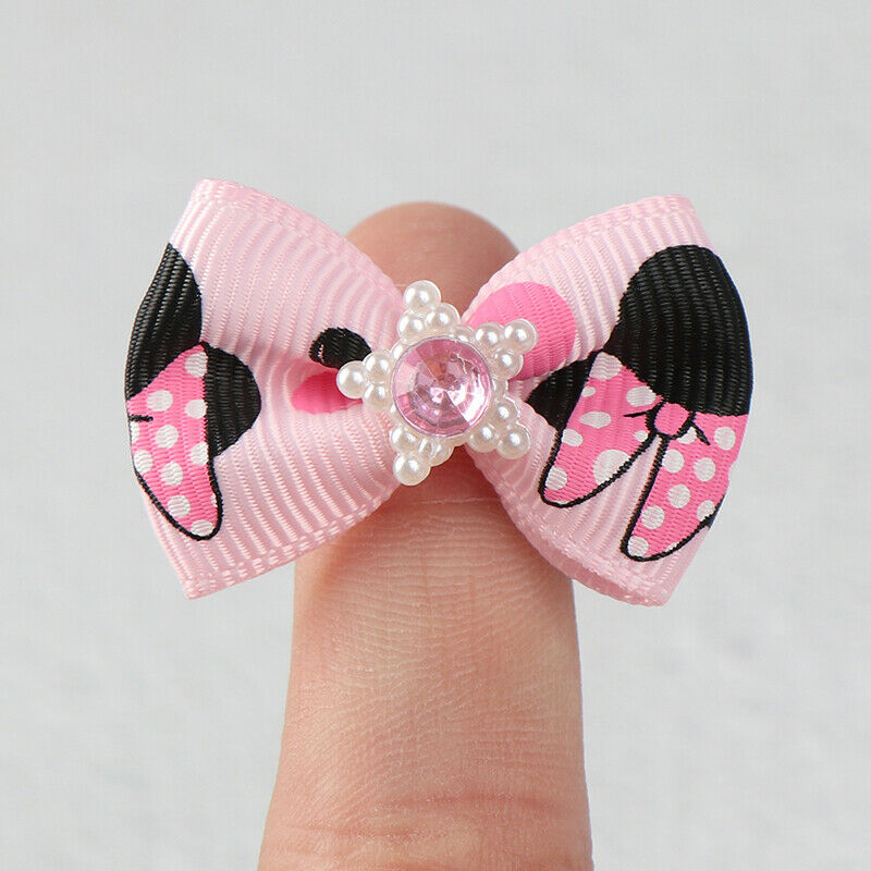 2Pcs Pet Dog Cat Puppy Bowtie Adjustable Necktie Collar Bowknot Cute Bow Tie NTO