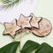 20Pcs/Set Letters and Snowflake Engraved Wooden Christmas Pendants Decorati A6O2