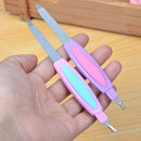 2 in 1 stainless steel nail file scrub buffer double sides pedicure tools OZ