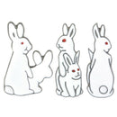 Creative White Rabbit Brooch Evil Animal Bunny Enamel Pins Metal Buckle Pin