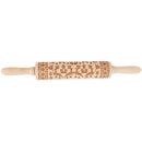 Christmas Rolling Pin Elk Pattern Baking Cookies Biscuit Embossing Roller