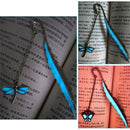 Luminous Night Butterfly Bookmark Label Read Maker Feather Stationery Copper M&O