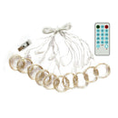 LED Curtain Light String Voice Control Waterproof Fairy Light (Warm White) A