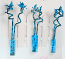 3Pcs Hanging Glass Flower Plant Vase Terrarium Container Decor Cylinder 15cm