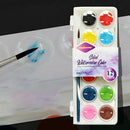 Hand-painted Color Paint 12-color DIY Solid Watercolor Paint Set