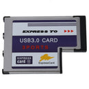 3 Port USB 3.0 Express Card 54mm PCMCIA Express Card for Laptop NEW