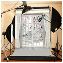 3x5FT Photography Backdrop Blossom Flower Window Curtain Studio Photo Backg
