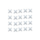 20pcs Hooks Accessories For Photos Mirror Plaid Hard Wall Frame Transparent