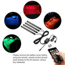 4PCS 9LED 7 Colors RGB LED Knight Rider Strip Light Bar Wireless Remote  TTG