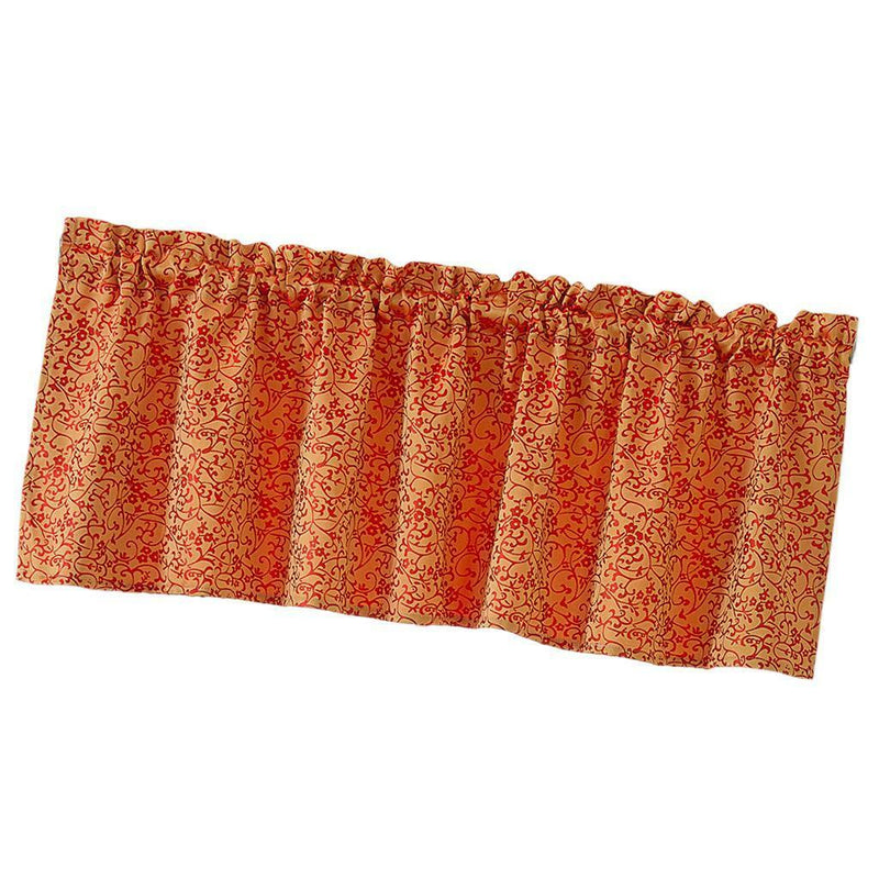 1 Set Red Rod Pocket Short Tier Curtains Panels Half Drapes for Bathroom