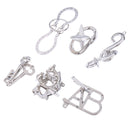 6pc IQ Test Toys Wire Puzzles Mind Game Brain Teaser Magic Puzzles Game DIY