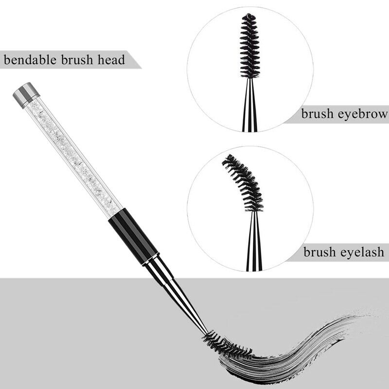Mascara Brushes Wands - Eyebrow Brush with Cap 3 Pcs Portable Eye Brush Eye Q5L7